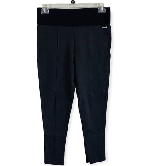 🎀 Calvin Klein women’s large grey ponte‎ pants - Picture 1 of 7